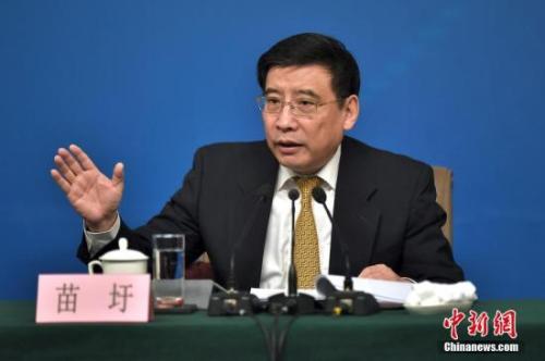 資料圖：苗圩。<a target='_blank' href='http://www.chinanews.com/'>中新社</a>記者金碩攝